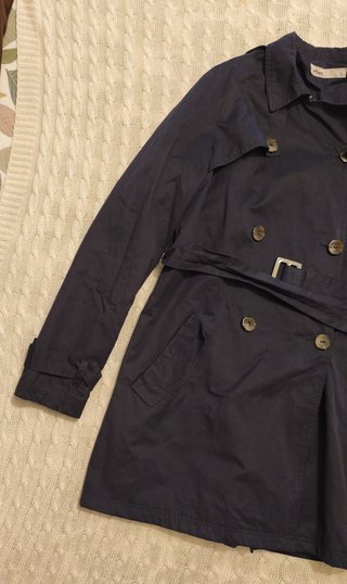 Gabardina azul Lefties mujer