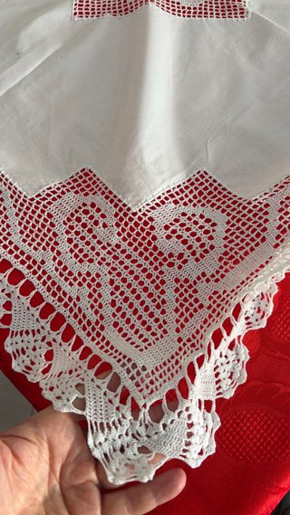 Centrotavola/Tovaglia Vintage Anni '60 Ricamata