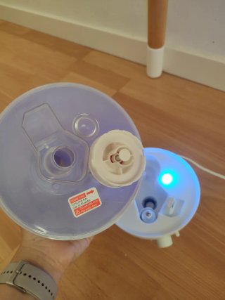 Humidificador LED 1 by one Morado y Blanco