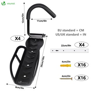 Soportes Pared Bicicleta VOUNOT (4 uds)