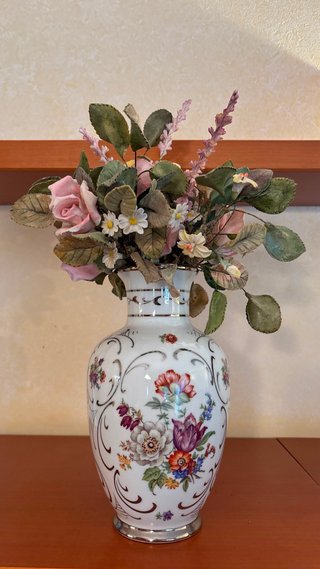 Jarrón de Porcelana Decorado