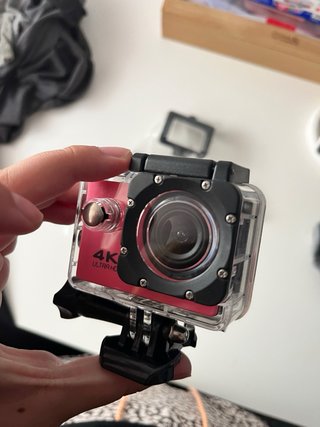 Cámara de Acción 4K Ultra HD Rosa
