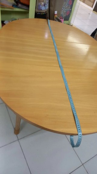 Mesa redonda extensible madera