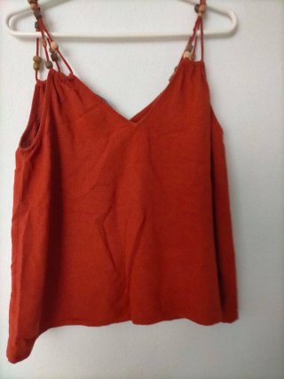 Top Verano Zara  color teja