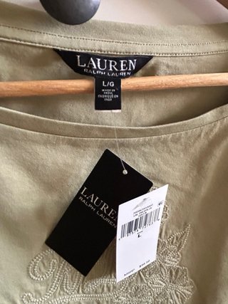 Camiseta Ralph Lauren Verde Oliva Talla L