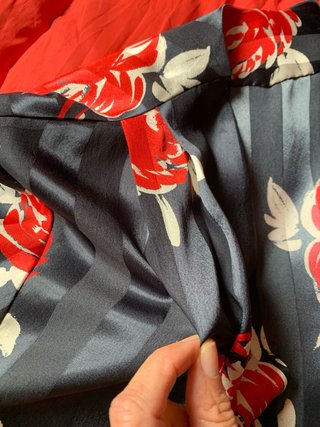 Abito elegante donna nero e rosso