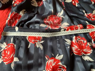 Abito elegante donna nero e rosso