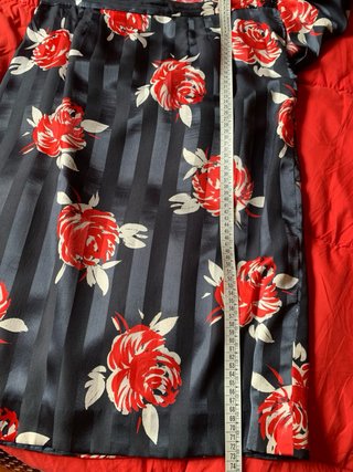 Abito elegante donna nero e rosso