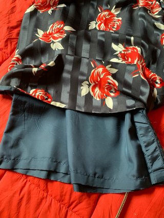 Abito elegante donna nero e rosso