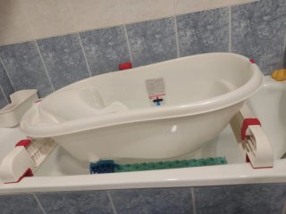 Bañera bebé con soportes