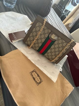 Borsa Gucci Marrone con Catena