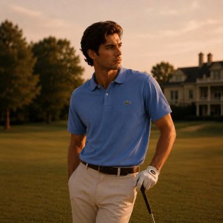 Polo Lacoste Azul Talla XL