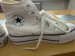 Converse plataforma blancas talla 37
