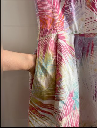 Vestido Karen Millen estampado tropical T40
