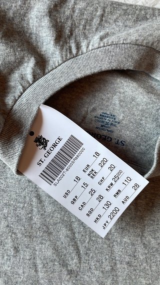 Camiseta Brandy Melville Algodón Gris