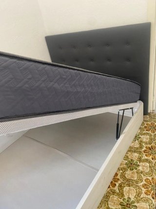Canapé abatible madera con colchón
