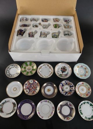 Colección 15 Tazas y Platos Museo De Porcelana