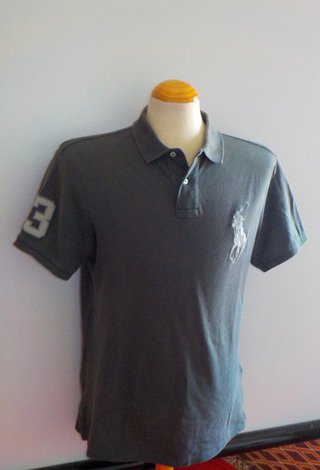 Polo Ralph Lauren Big Pony Gris Talla L