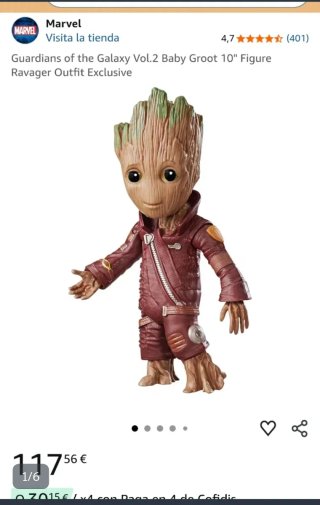 Figura GRANDE Baby Groot  Guardians of the Galaxy