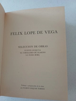 Selección de obras Fuente Ovejuna. El caballero...