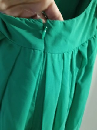 Vestido de fiesta verde largo