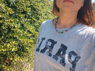 Collana corallo, turchese, perle, avventurina