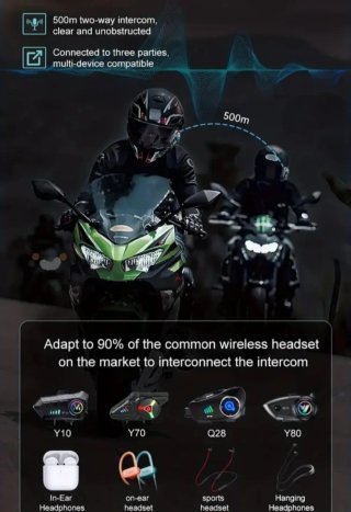 2 Intercomunicadores Moto Y12 Pro