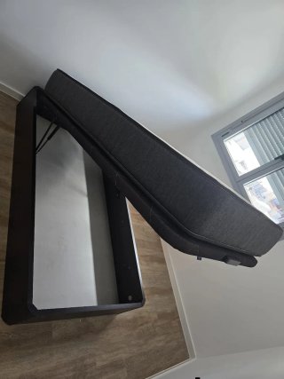 Canapé abatible madera con colchón