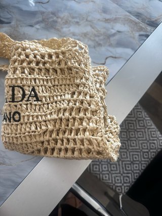 Bolso de rafia Beige