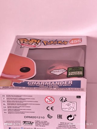 Funko Pop! Charmander Pokémon 455 Diamond