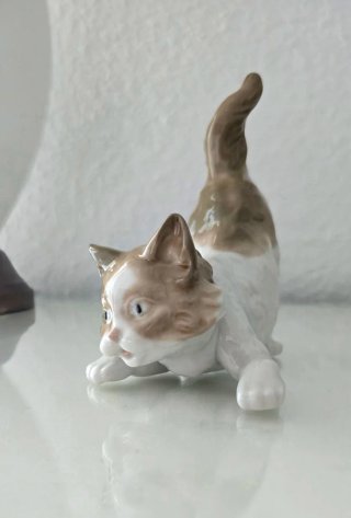 Figura Lladró Gatito Porcelana