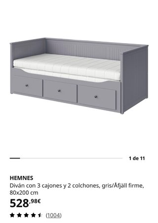 Diván IKEA HEMNES 80x200