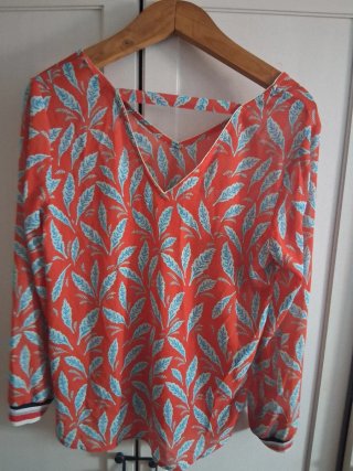 Blusa fluida estampada M