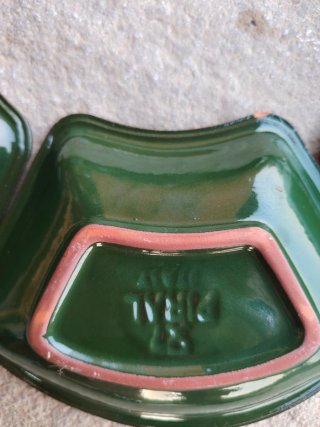 Set 6 Vassoi Porcellana Pilar Italy Vintage