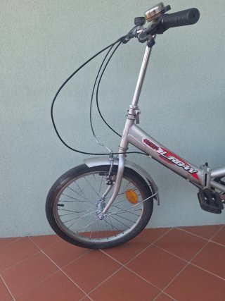 Bicicleta Plegable Urbana Plata