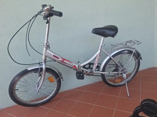 Bicicleta Plegable Urbana Plata