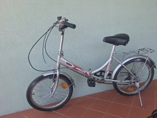 Bicicleta Plegable Urbana Plata