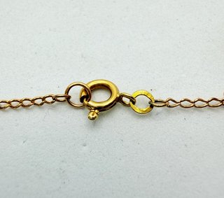 Cadena Barbada de oro de 18k, 3.57 g, 64 cm.