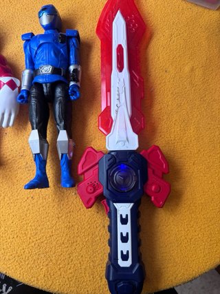 2 Power Rangers y Espada espacial