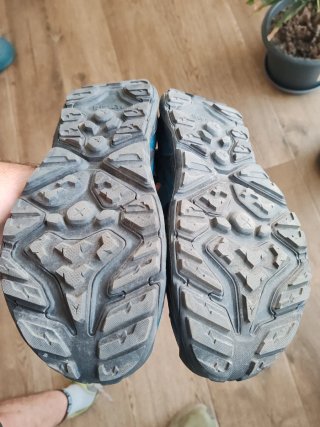 Sandalias Hoka Hopara Azul Naranja