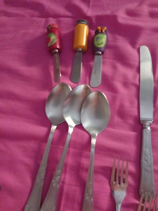 Cubiertos vintage  para 3 personas  NOENVÍO