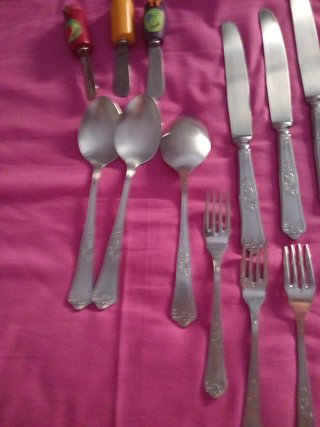 Cubiertos vintage  para 3 personas  NOENVÍO