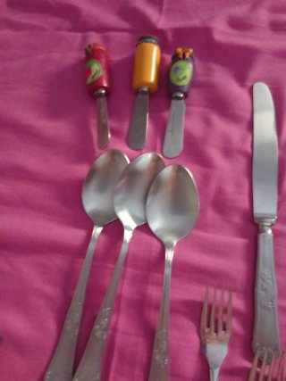 Cubiertos vintage  para 3 personas  NOENVÍO