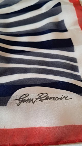 Foulard in seta con fantasia marina