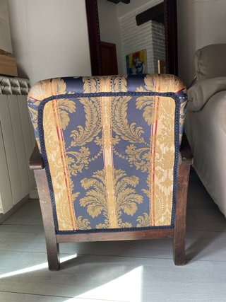 Descalzadora Art Decó Tela Madera