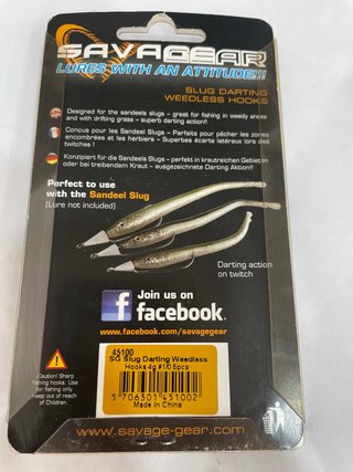 Anzuelos Savage Gear Slug Darting Weedless