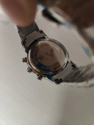 Reloj Emporio Armani Esfera Azul y Plata