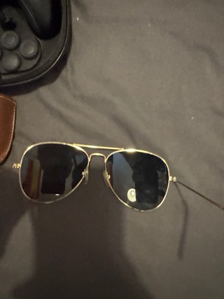 Gafas de Sol Ray-Ban Aviator Doradas Negras