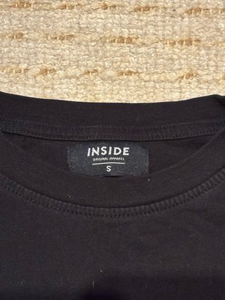 Camiseta Manga Larga Inside Estampado Dorado Talla