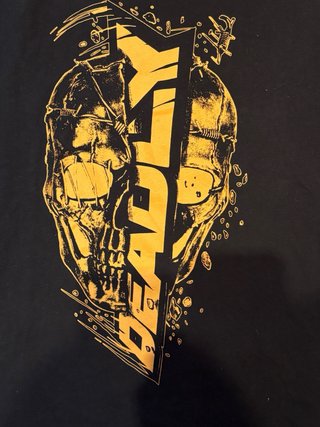 Camiseta Manga Larga Inside Estampado Dorado Talla
